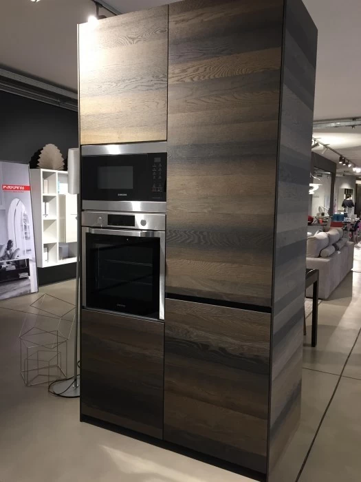 Cucina angolare Valcucine Riciclantica rovere millennium
