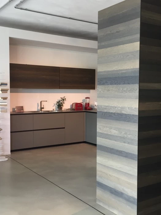 Cucina angolare Valcucine Riciclantica rovere millennium