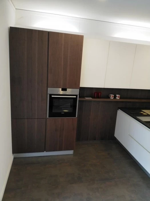 Cucina con penisola Zampieri Cucine LINE K GLASS