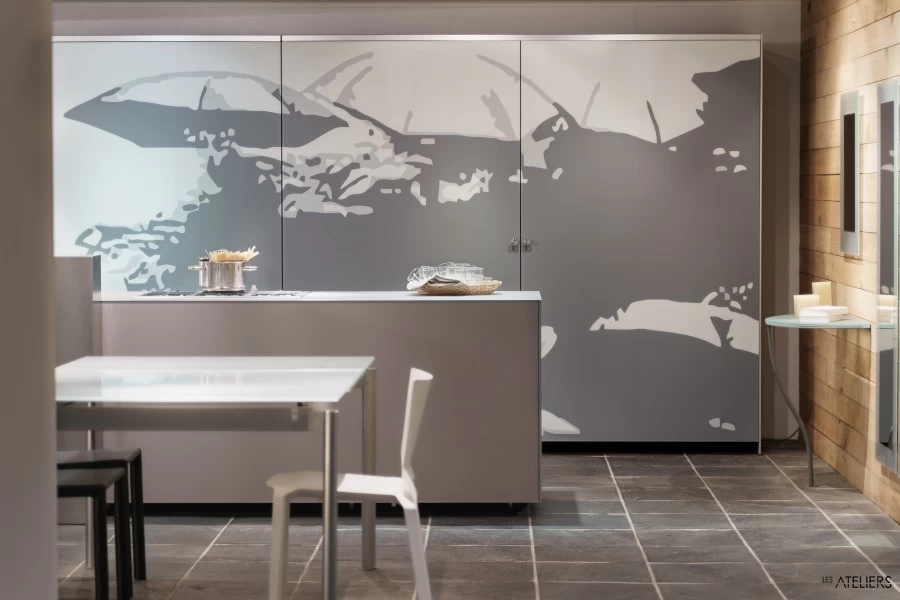 Cucina Valcucine armadiatura artematica vitrum arte