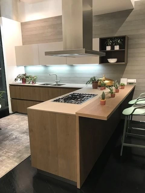 Cucina con penisola Euromobil Filo Antis