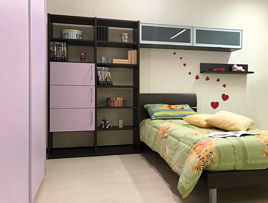 Cameretta letto singolo Produzione Artigianale ACANTO