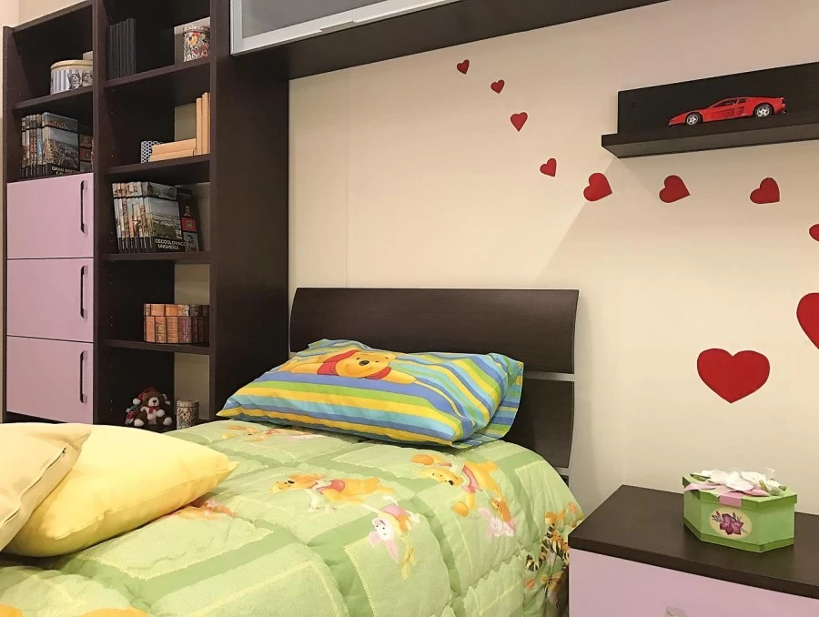 Cameretta letto singolo Produzione Artigianale ACANTO
