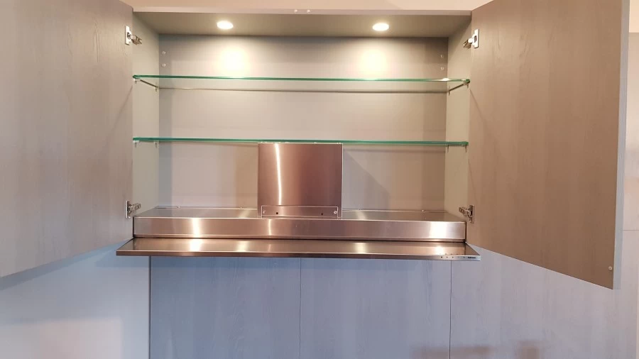 cappa Falmec Move inox con veletta scorrevole inox L 120