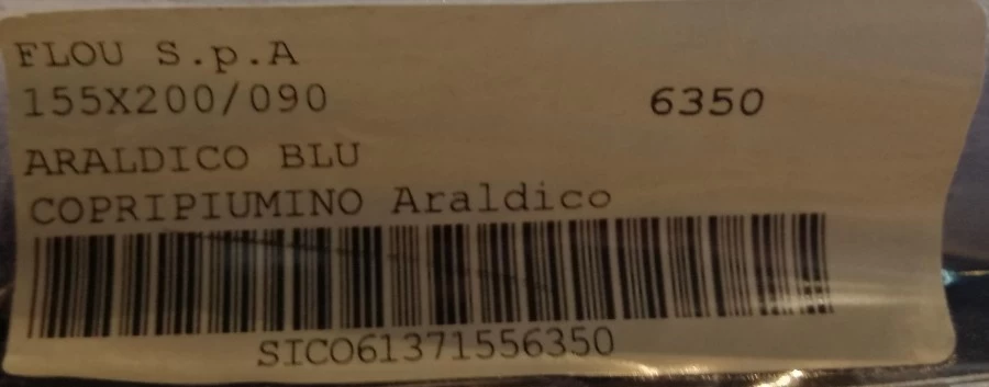 Biancheria da letto Flou Araldico Blu 6350 Cm 120
