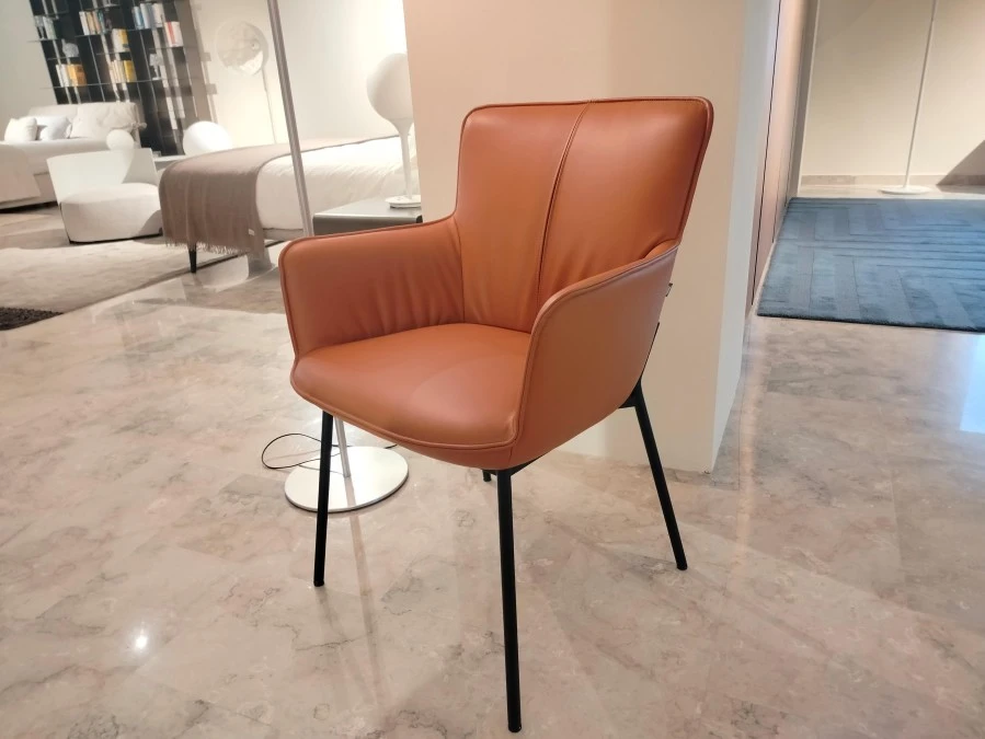 Sedia con braccioli Rolf Benz 655