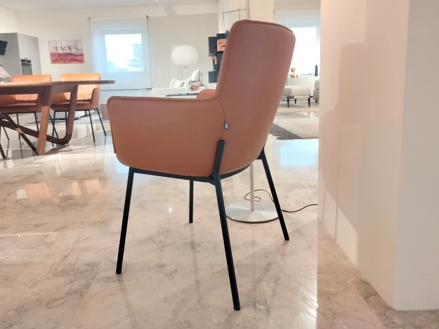 Sedia con braccioli Rolf Benz 655
