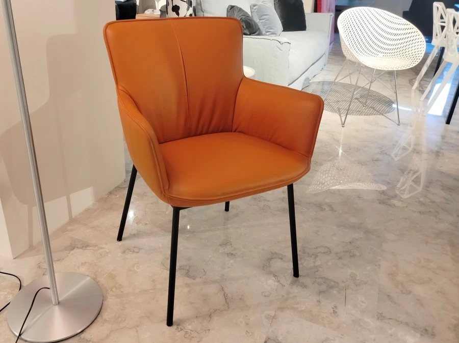 Sedia con braccioli Rolf Benz 655