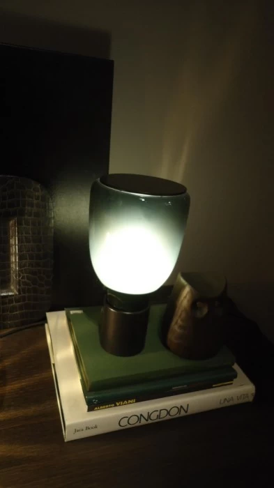 Lampada da tavolo Bonaldo Acquarelli verde petrolio