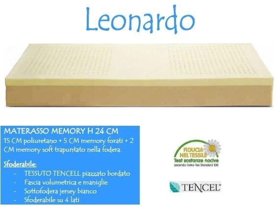 Materasso Produzione Artigianale Leonardo singolo