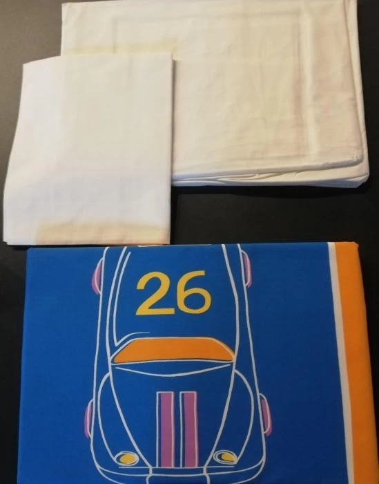 Biancheria da letto Flou Car Blu/Rosso 7082 Cm 90