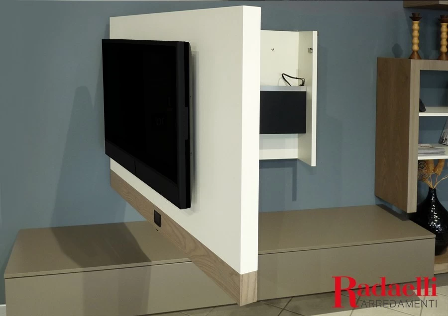 porta tv con soudbar integrata