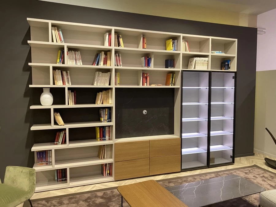 Libreria Pianca colore Seta