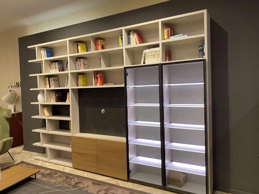 Libreria Pianca colore Seta