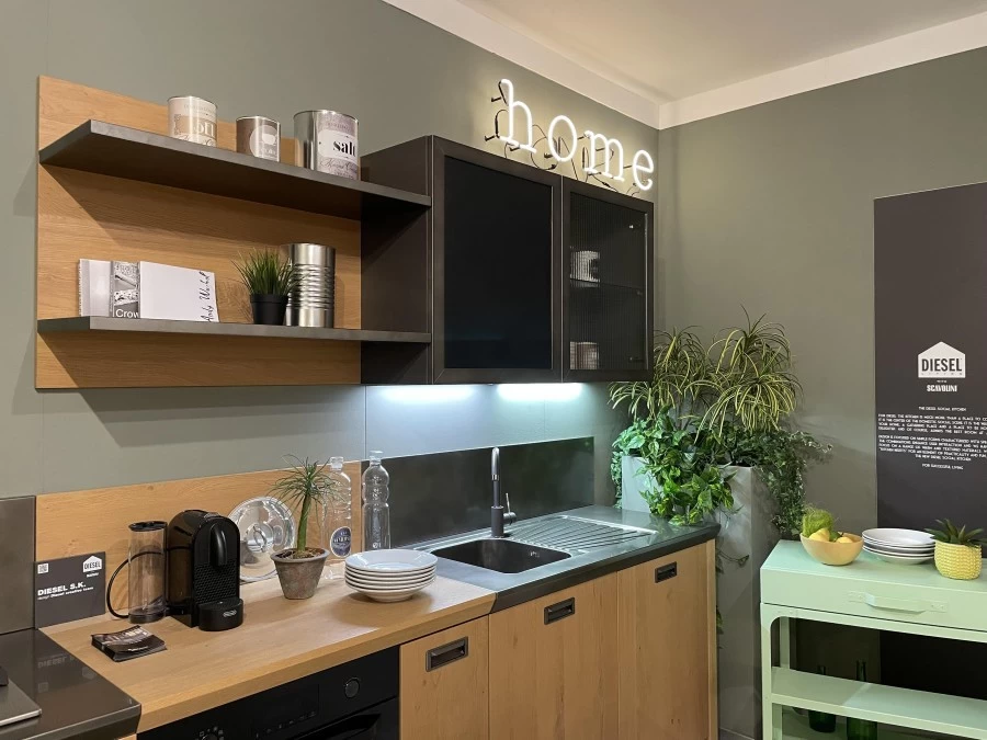 Cucina lineare Scavolini Diesel Social Kitchen