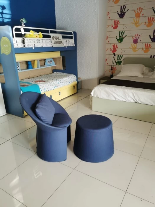 Poltrona con pouf Flou Remy