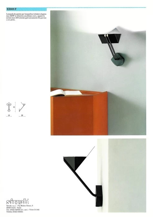 Lampada da parete Sirrah EIDOS  F