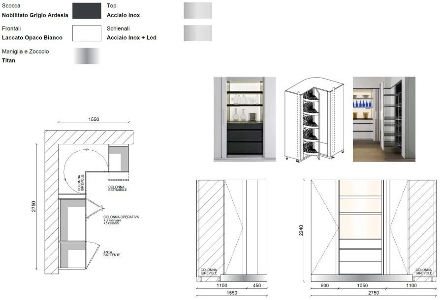 Cucina Molteni&C - Dada Engineered Colonne