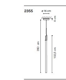 Lampada sospesa Vibia Halo Jewel  2355 20/23