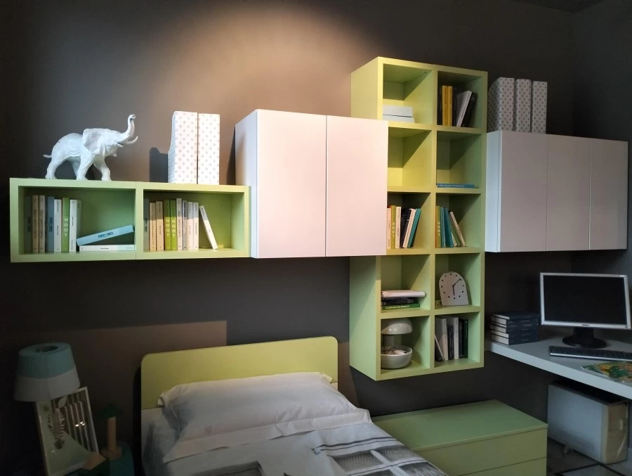 Cameretta letto singolo Zalf mobili Link system