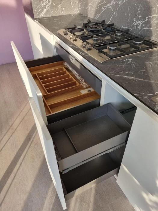 Portaposate in legno e base estraibile portabottiglie cm 30
