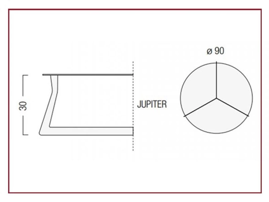 Tavolino rotondo Egoitaliano JUPITER