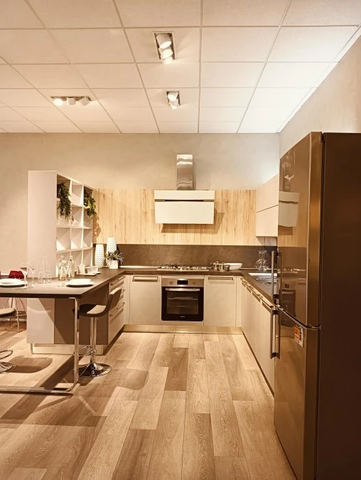 Cucina con penisola Veneta Cucine Start Time