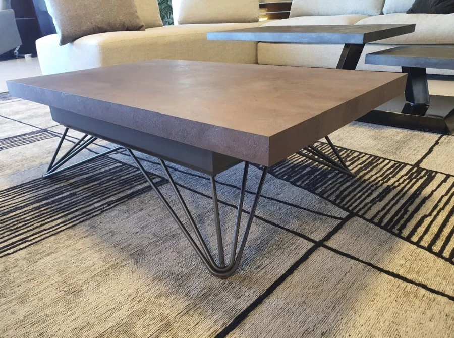 Tavolino trasformabile EasyLine RAY CORTEN