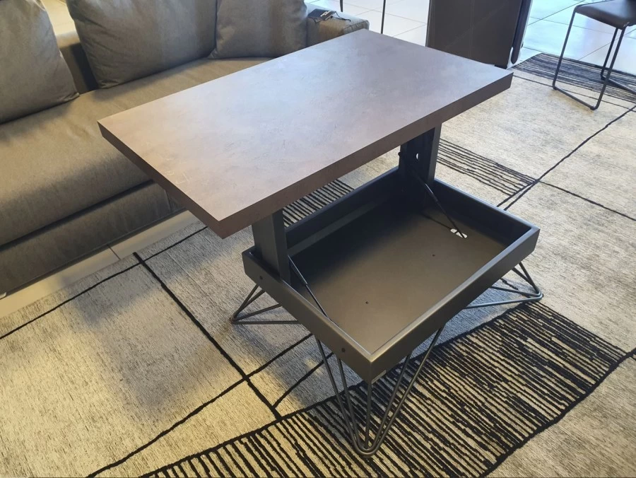 Tavolino trasformabile EasyLine RAY CORTEN