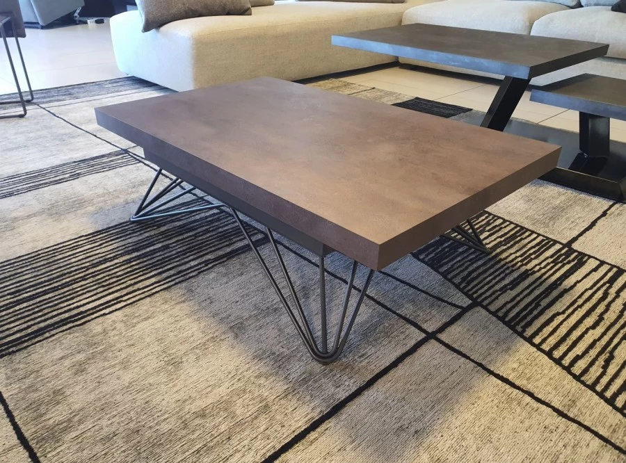 Tavolino trasformabile EasyLine RAY CORTEN