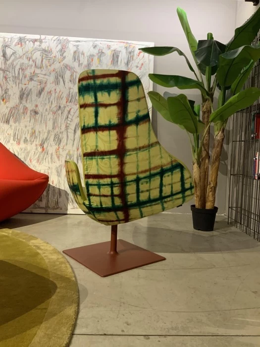 Poltrona con pouf Moroso Fjord
