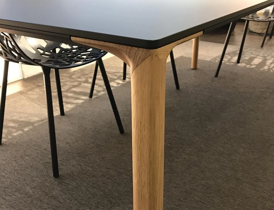 Tavolo rettangolare Kristalia Boiacca Wood