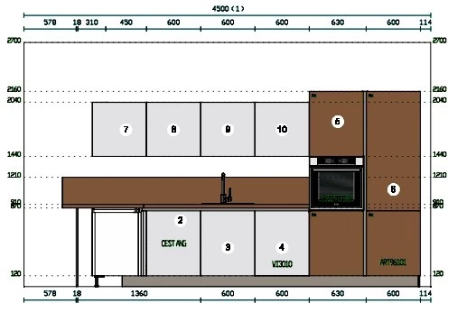 Cucina con penisola Stosa Cucine Infinity