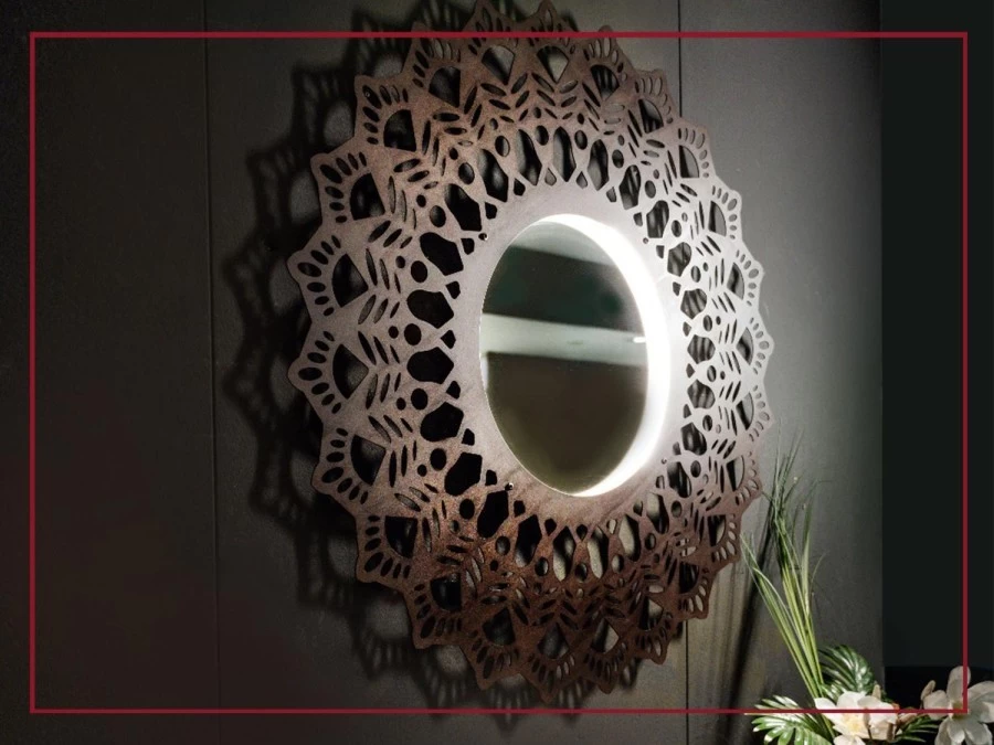 Specchio Centrino Style GRIMILDE LUMEN