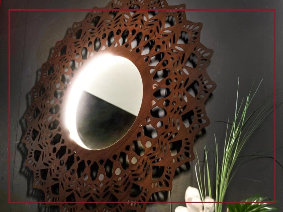 Specchio Centrino Style GRIMILDE LUMEN