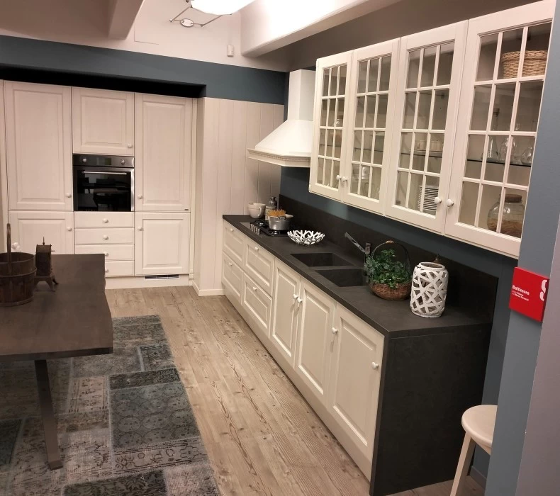 Cucina lineare Scavolini Baltimora Telaio Legno