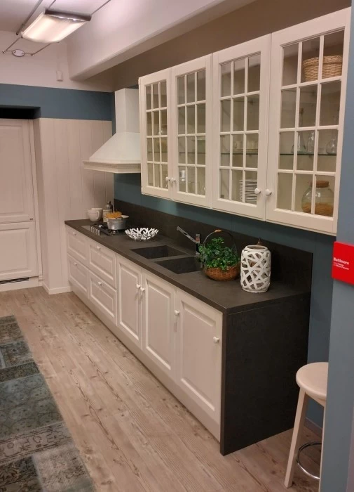 Cucina lineare Scavolini Baltimora Telaio Legno
