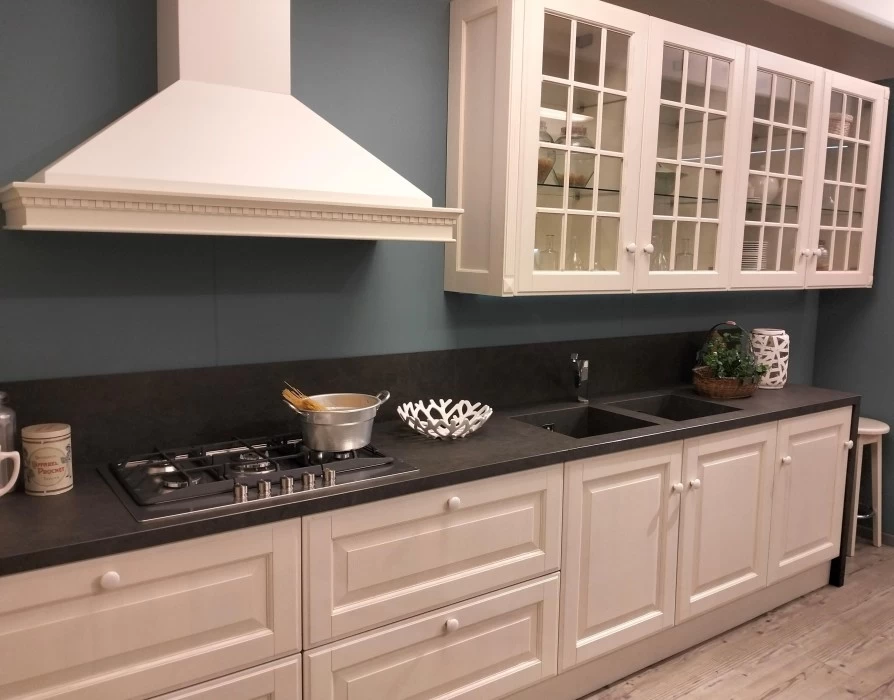 Cucina lineare Scavolini Baltimora Telaio Legno