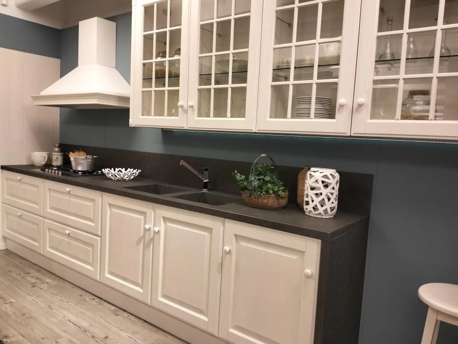 Cucina lineare Scavolini Baltimora Telaio Legno