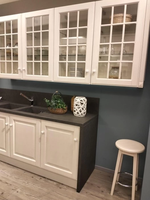 Cucina lineare Scavolini Baltimora Telaio Legno