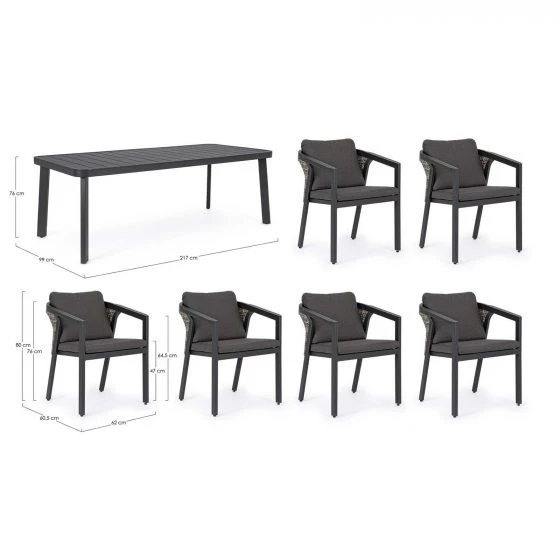 Gruppi tavoli e sedute Outdoor Bizzotto Cordova