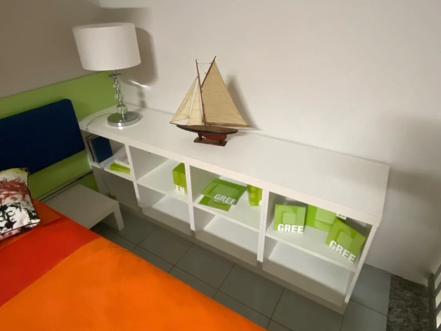 Cameretta letto singolo Milanese Bianco & Verde