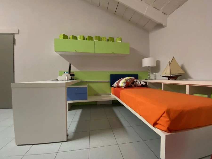 Cameretta letto singolo Milanese Bianco & Verde