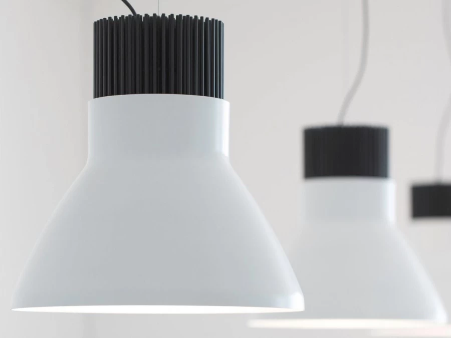 Lampada sospesa Flos Ligth Bell bianca 46 W led