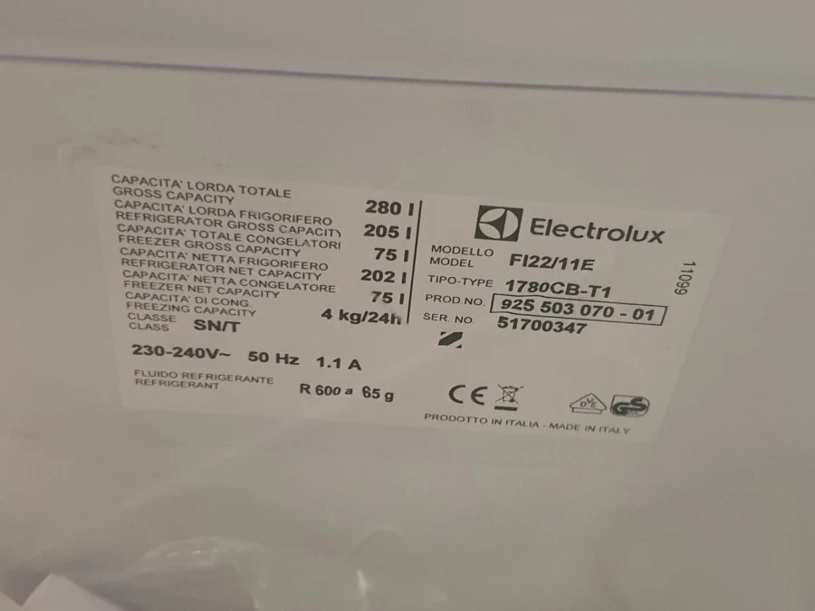Frigorifero Electrolux Fi22/11