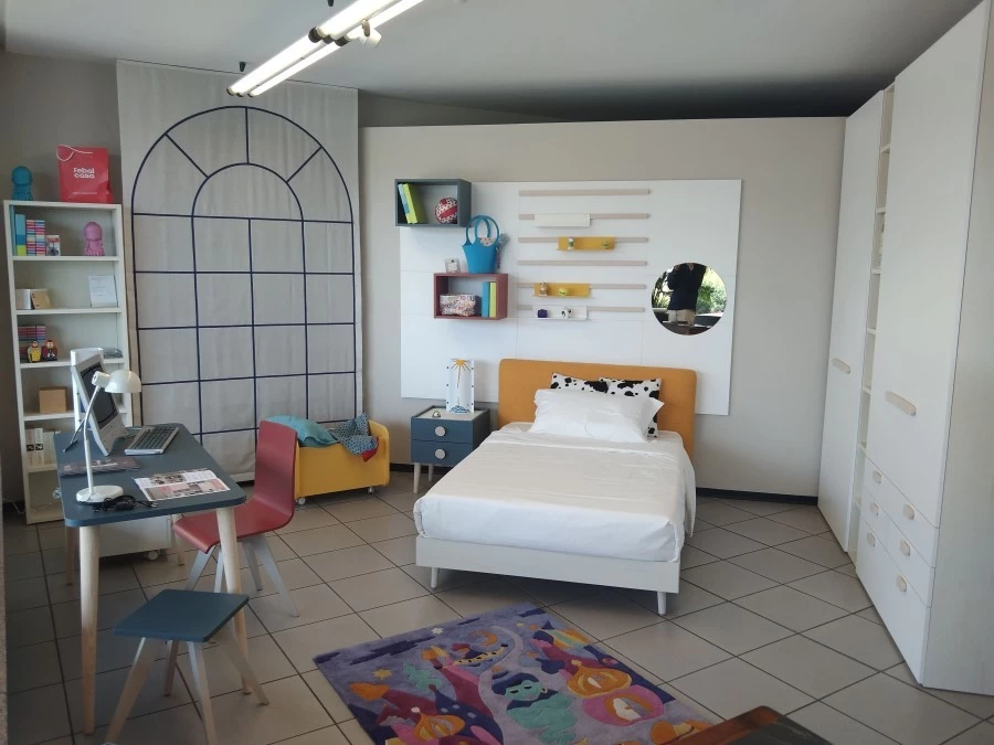 Cameretta letto singolo Febal Casa Momenti One