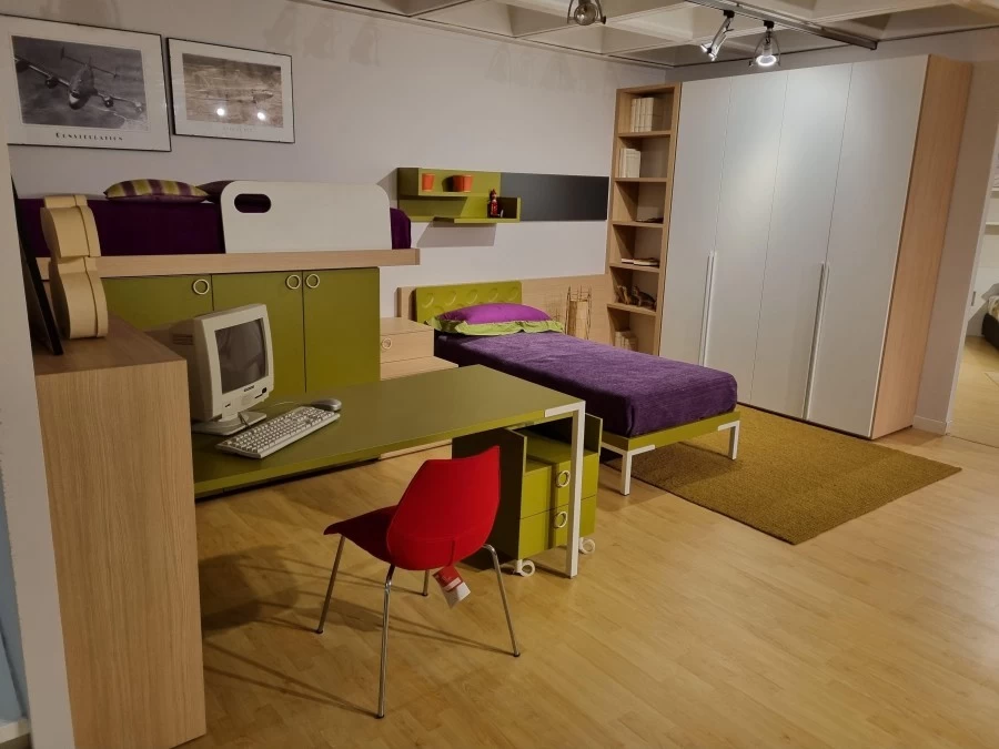Cameretta con soppalco Nidi Laminato