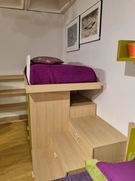 Cameretta con soppalco Nidi Laminato
