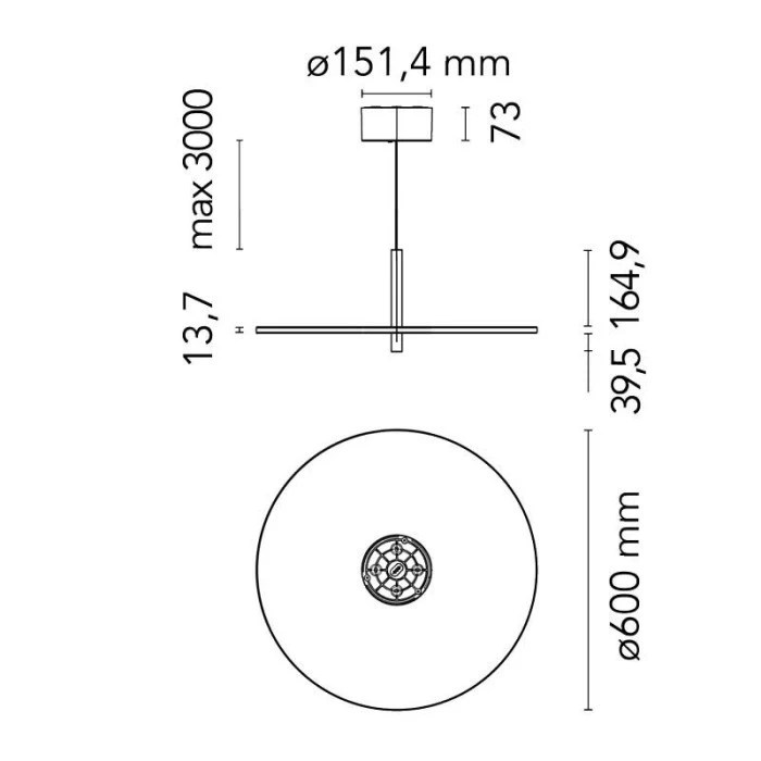 Lampada sospesa Flos My Disc