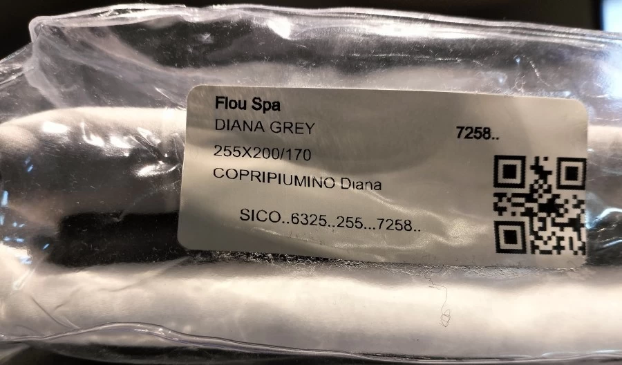 Biancheria da letto Flou Diana Grey 7258 Cm 170